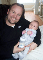 Josh Burns with his daughter Naomi